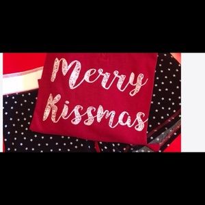 Red and black shorts pj set size 3x